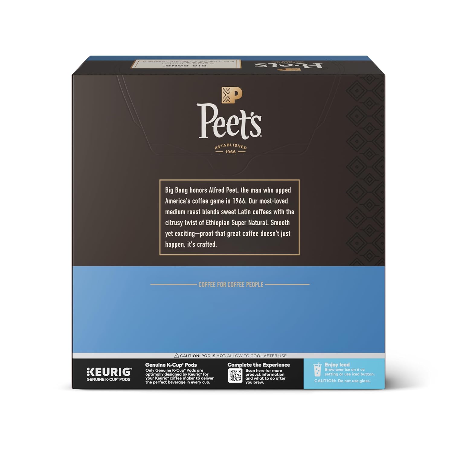 Peet's Coffee, Medium Roast Keurig K-Cup Pods, 100% Arabica Coffee - Big Bang 60 Count (6 Boxes of 10 K-Cup Pods)