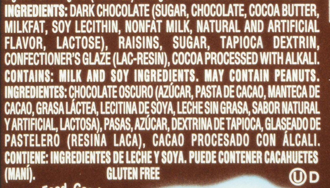 Nestle Raisinets Dark Chocolate On the Go Concession Box, 3.5-Ounce Boxes (Pack of 18)
