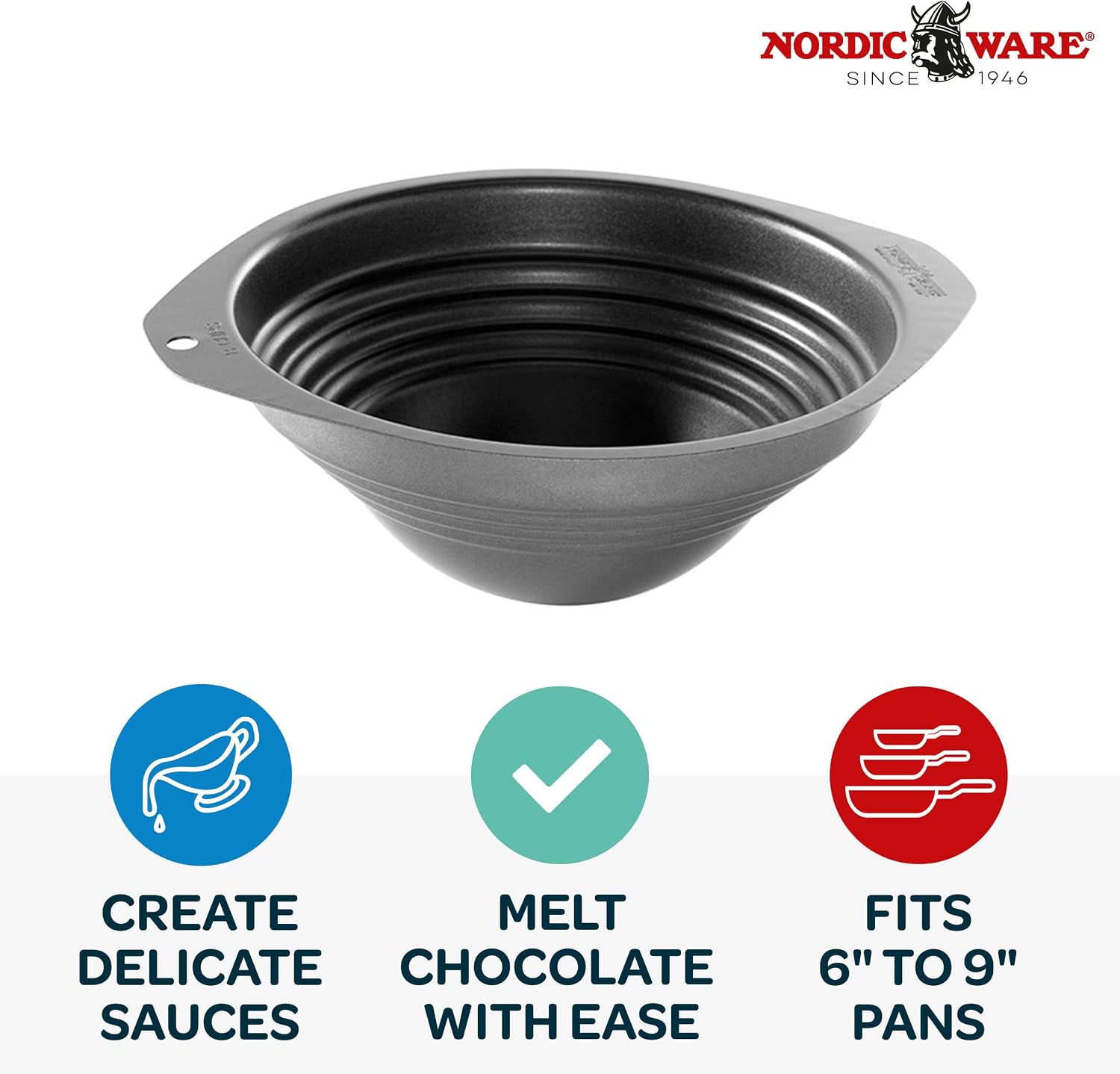 Nordic Ware Universal Double Boiler, 8 Cup