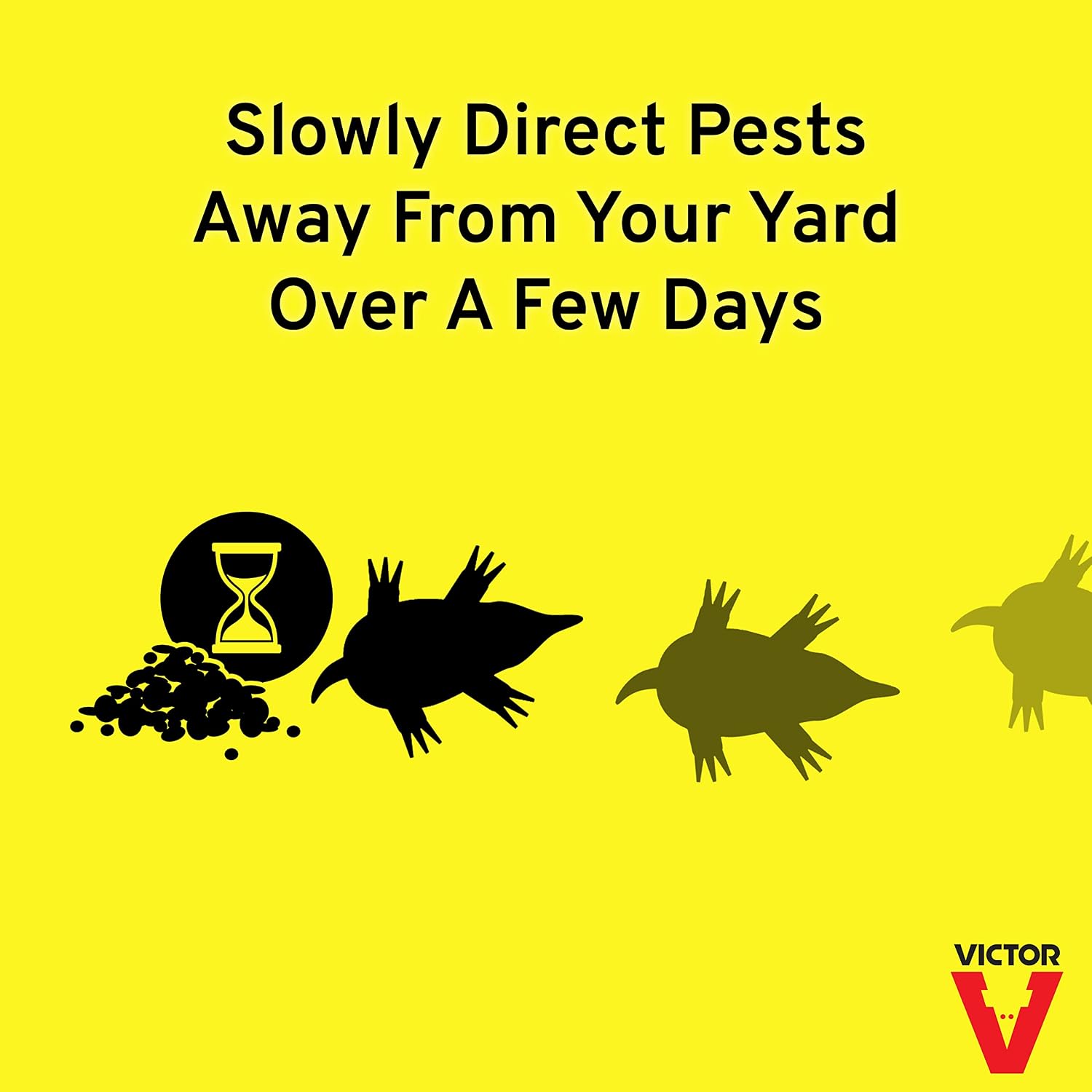 Victor Mole and Gopher Repellent, 10 lb Bag, Castor Oil Granules | Outdoor Rodent Control, Repels Moles, Gophers, Voles and Armadillos, 10