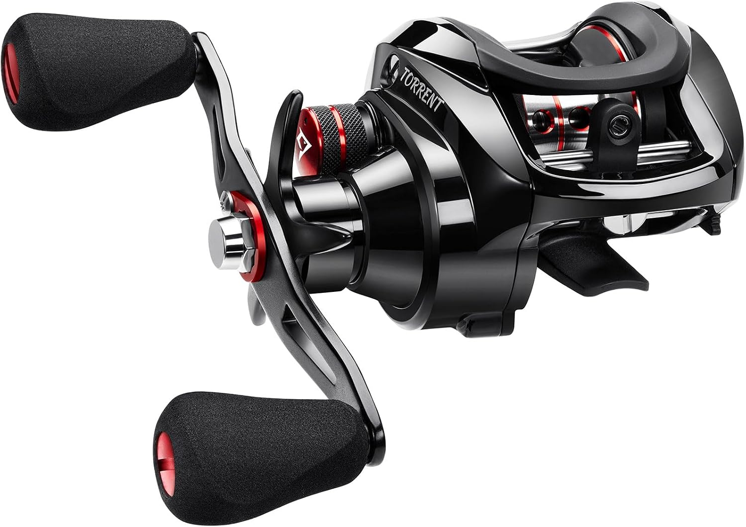 Piscifun Torrent Baitcasting Reel, 18LB Carbon Drag, Magnetic Brake | 7.1:1 and 5.3:1 ratios, low-profile body, smooth casting, 6+1 bearings, easy control
