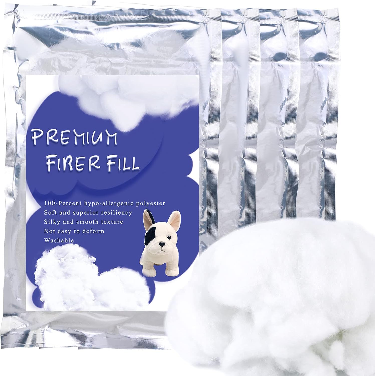 BUTUZE 250g/8.8oz Polyfill Stuffing Fiber Fill,Stuffing for Stuffed Animals