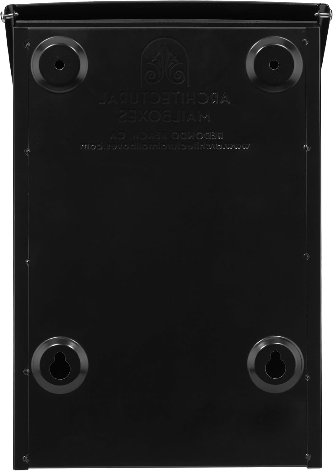 Architectural Mailboxes 2681B Black Marina Wall Mount Mailbox, Small | Galvanized steel build for outside with weather-resistant outdoor construction and a rust-resistant powder-coat finish.