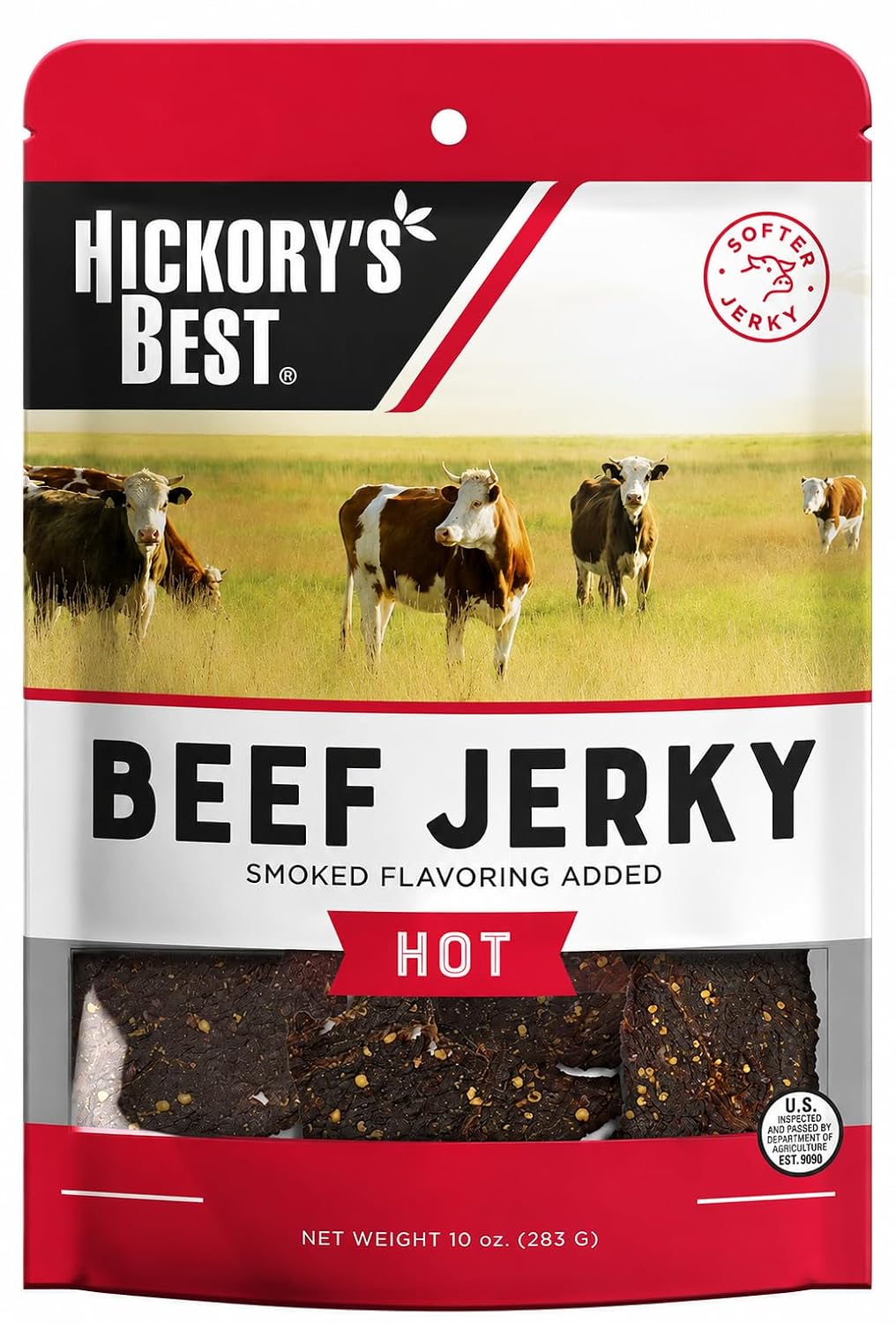 Enjoy Peppered Beef Jerky 8 oz (Pack of 1) | High Protein | No Nitrites