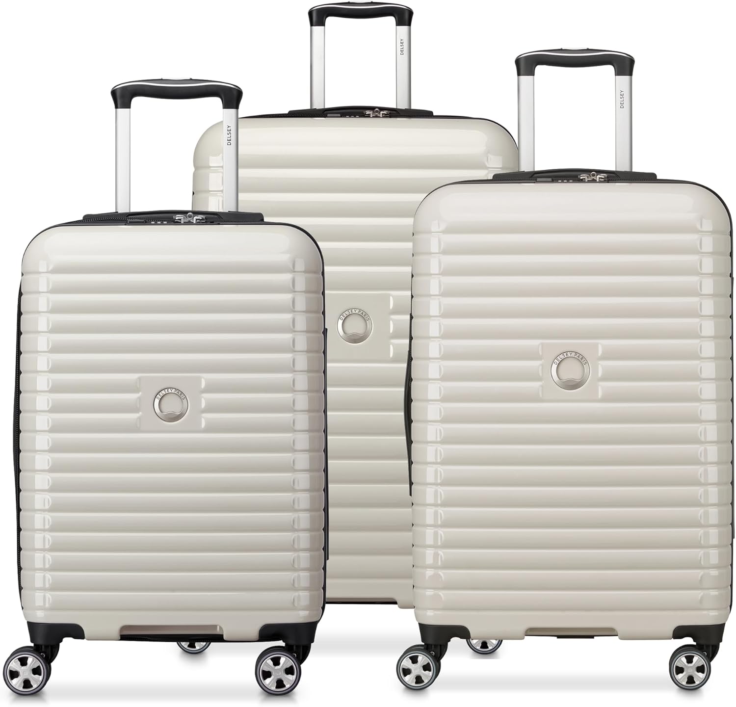 DELSEY PARIS Cruise 3.0, 20 Inch Carry-On Hardside Luggage, Deep Sea Navy | Expandable Suitcase, Lightweight 100% Polycarbonate Shell, Dual-Density Spinner Wheels, USB Port, TSA Lock