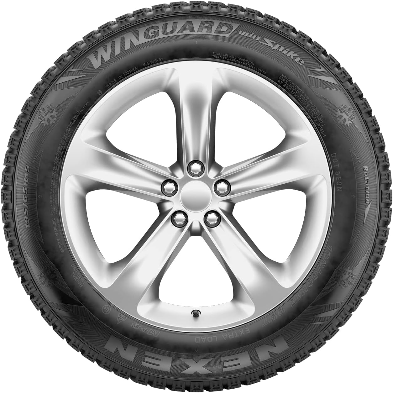 Nexen NPriz AH5 All- Season Radial Tire-225/75R15 102S | Truck/SUV Touring All Season Traction 102S Rated Standard Load Radial Construction White Sidewall Tire