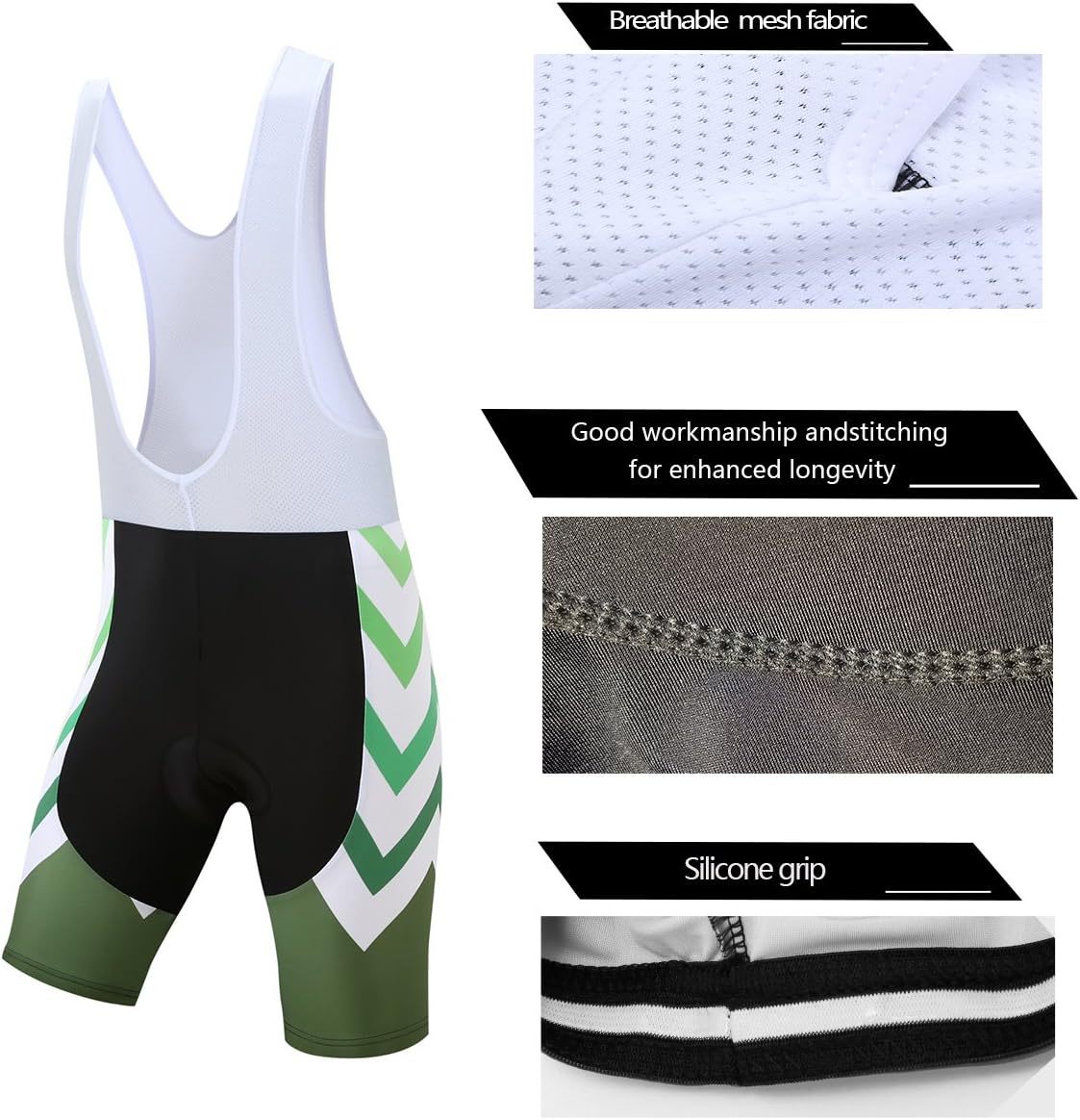 Coconut Ropamo CR Men's Cycling Jersey Set Road Bike Jersey Zipper Pocket Short Sleeves Cycling Kits Bib Shorts 3D Padded