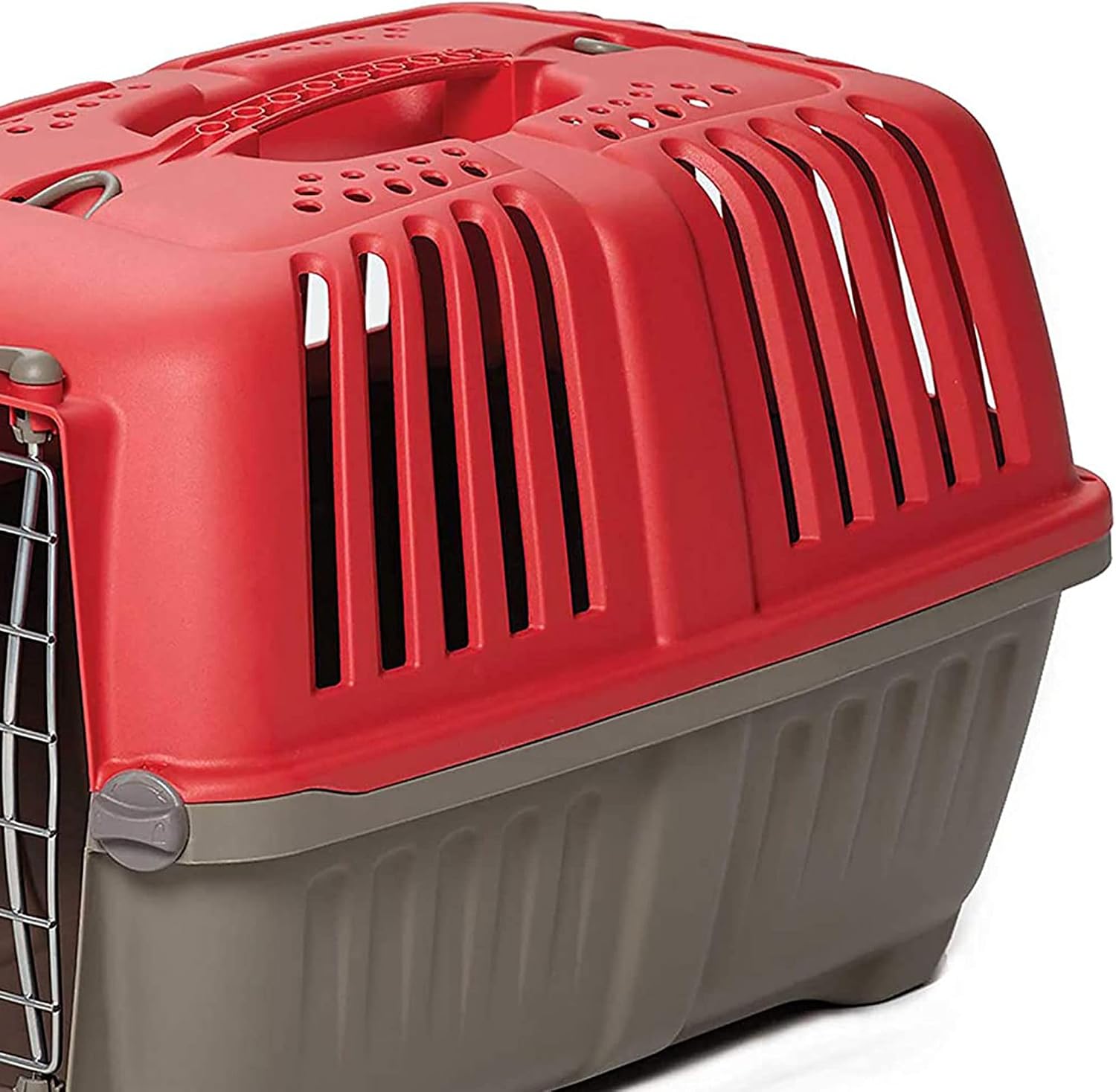 Spree by MidWest 19-Inch Travel Carrier, Blue, Fits Pets up to 10 lbs | Hard-Sided Pet Carrier, Steel Door, Ventilated Design, Locking Tabs, Easy Assembly
