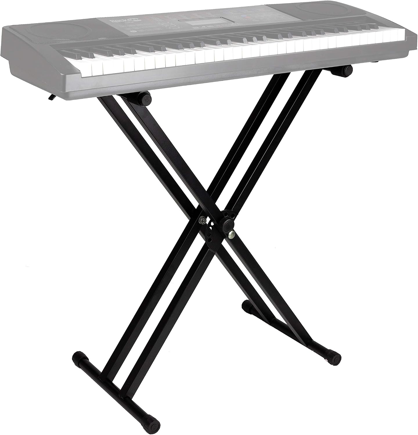 RockJam RJX29 Adjustable X Frame Keyboard Stand with Locking Straps