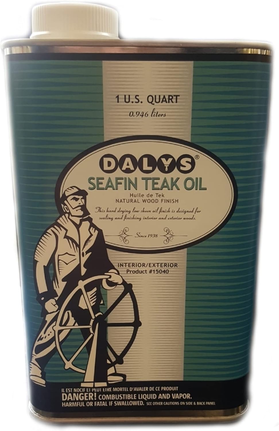 DALY'S Wood Finishing Products Seafin Teak Oil, 1 Quart, Clear, Quart