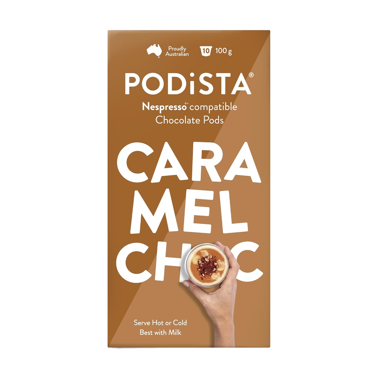 Hot Chocolate Nespresso Compatible Capsules Hot Cocoa Pods - Mint Infusion - 10 Pod Package