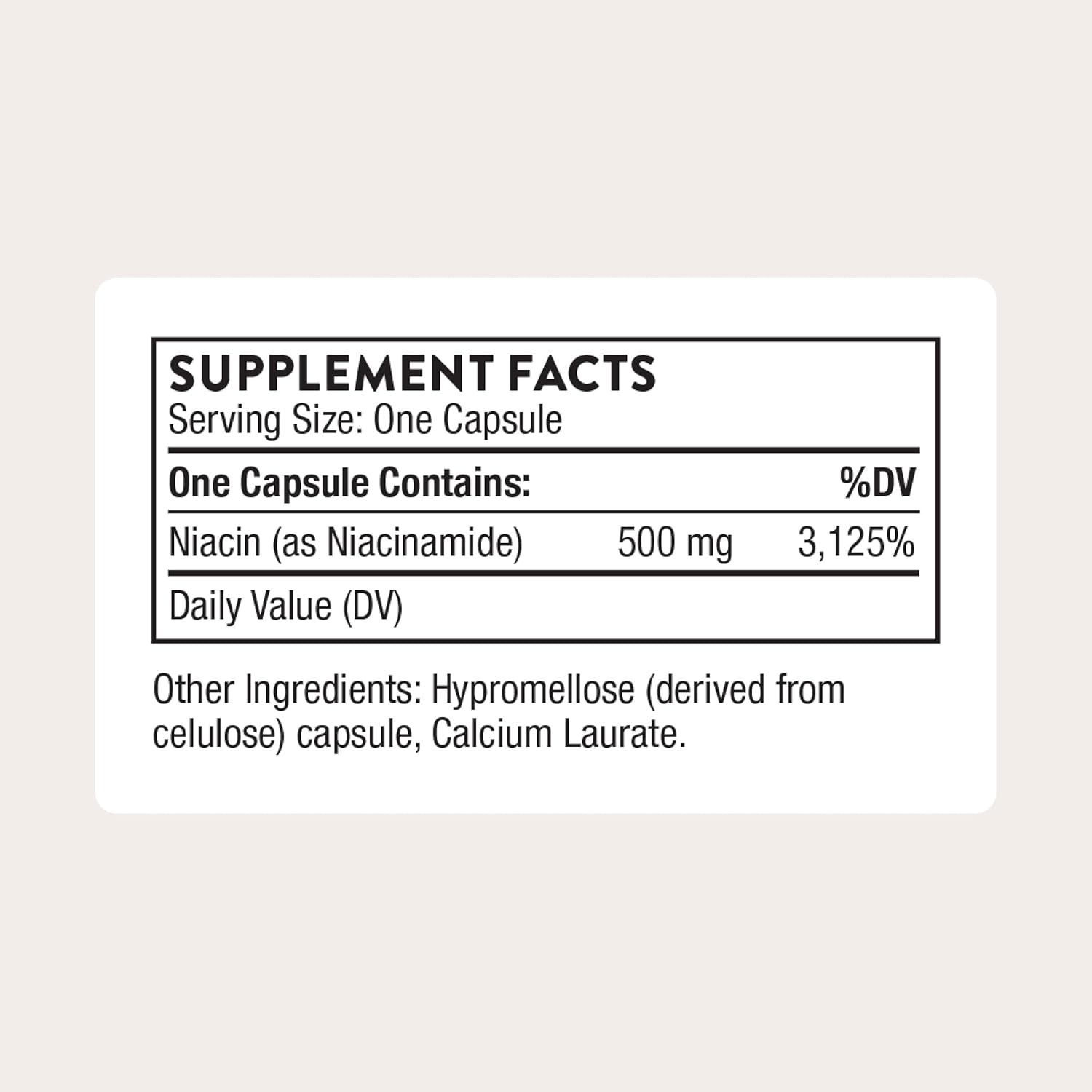 THORNE Niacinamide, 500 mg Non-Flushing Form of Vitamin B3, 180 Capsules | Supports NAD+ Production, Cellular Energy, Healthy Skin & Joint Cartilage