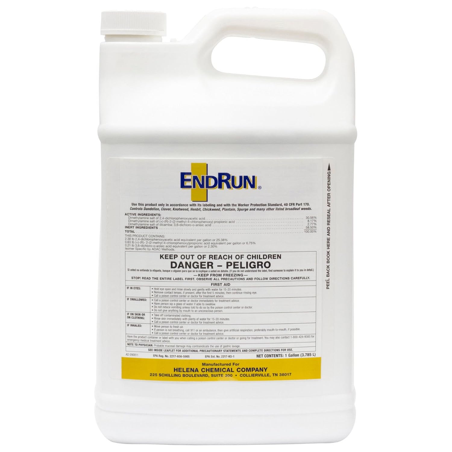 Endrun Herbicide With Trimec 1 Gal Controls Over 80 Broadleaf Weeds" Not for Sale to: NEW YORK; CA; LA; MA; NJ