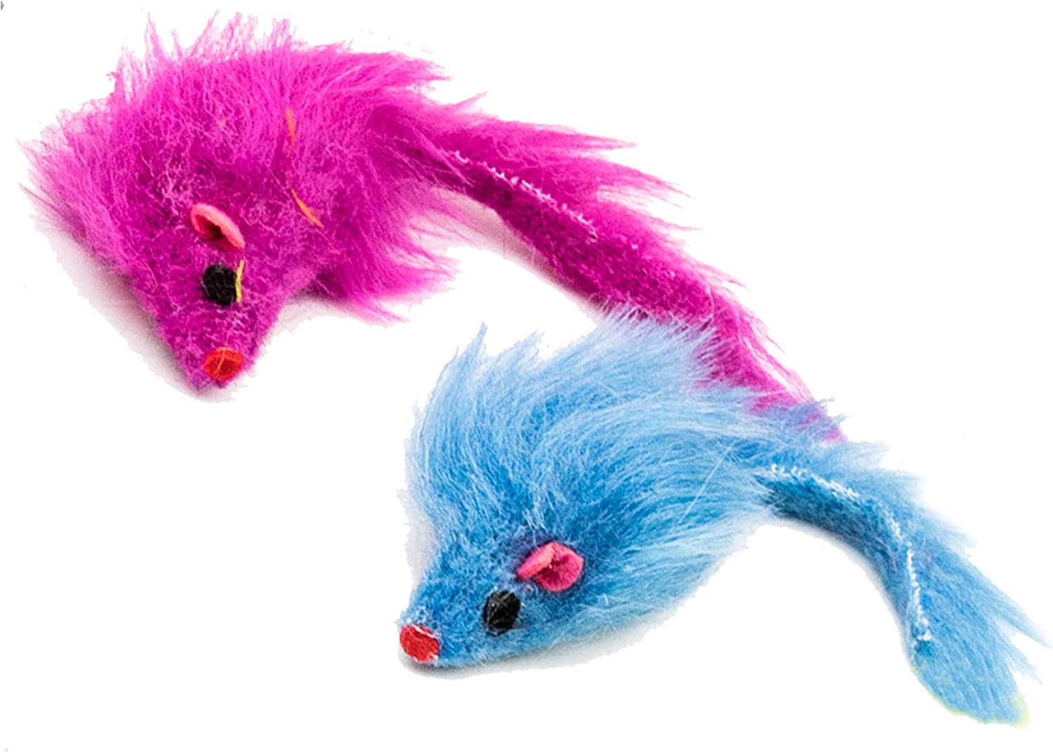 Youngever 7 Cat Toys Assortment with 5 Refillable Catnip Fish Cat Toys and 2 Catnip Fur Mouse Cat Toys, Extra Catnip for Refill, for Cat, Puppy, Kitty