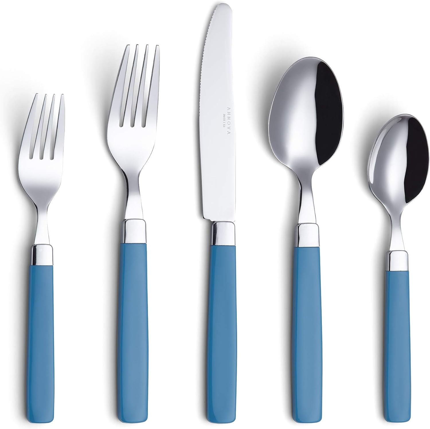 ANNOVA Silverware Set Stainless Steel Colorful Tableware Kitchen Flatware Set Utensils, Includes Dinner Knives, Forks, Spoons