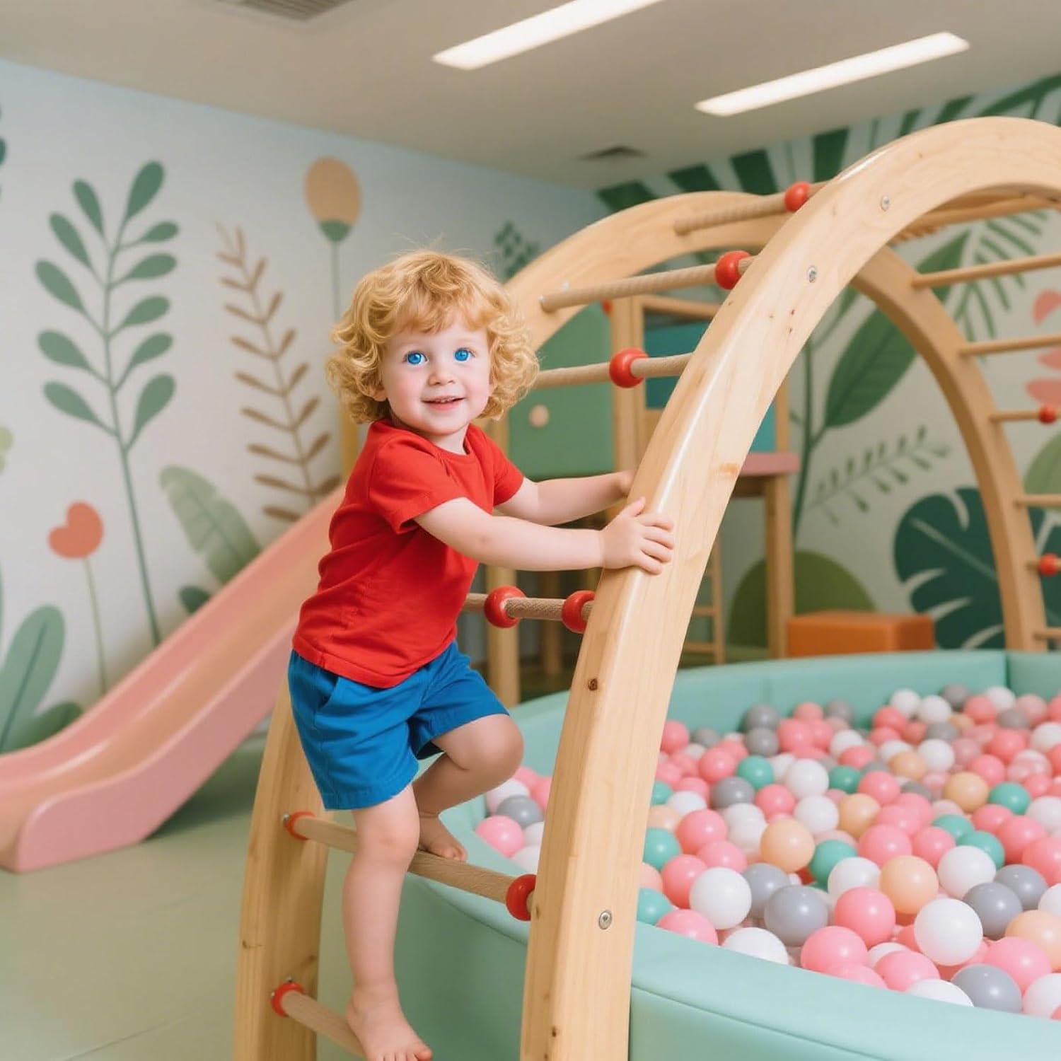GOGOSO Ball Pit Balls 100 PCS for Toddles, Kids Plastic Balls for Ball Pit, Pool, Pink Party Accessories, Birthday Decoration