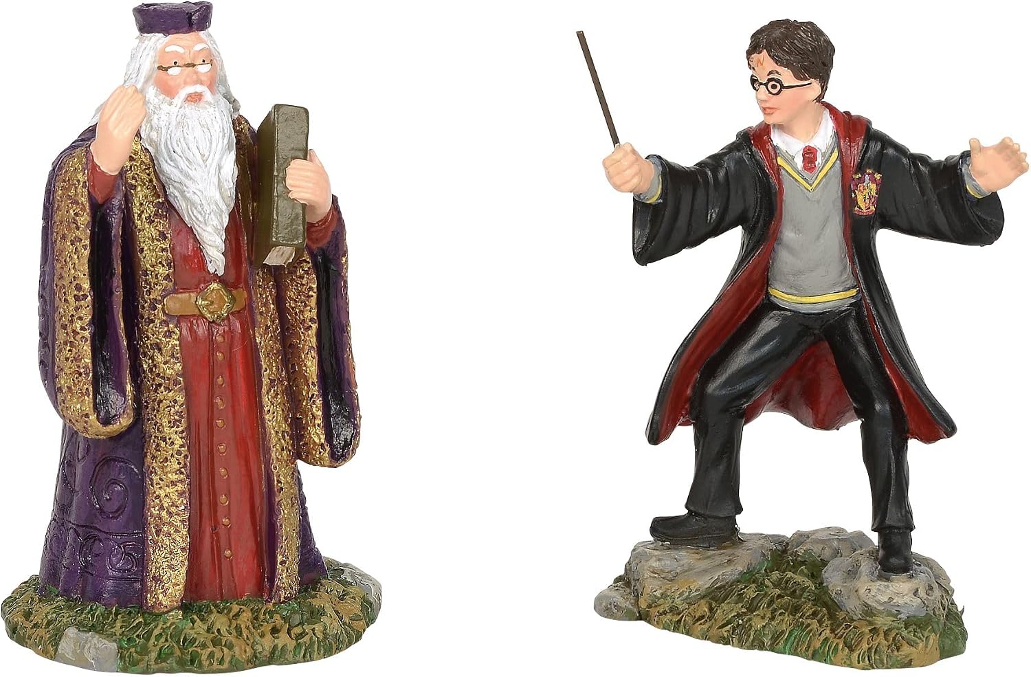 Department 56 Harry Potter Village Accessories Harry and Headmaster Figurine, Set of 2, 3.15" (6002314)