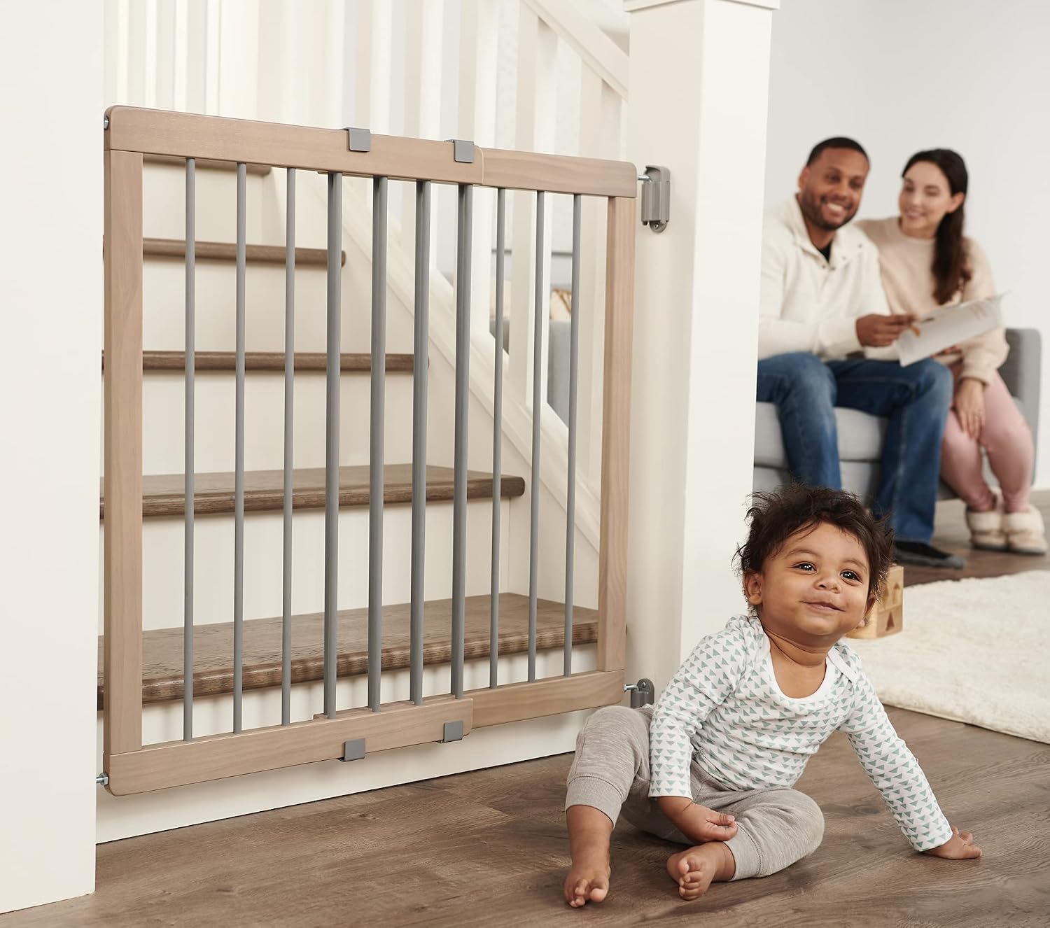 Regalo Safety 36" Extra Tall Baby Gate for Top of Stairs & Dooways