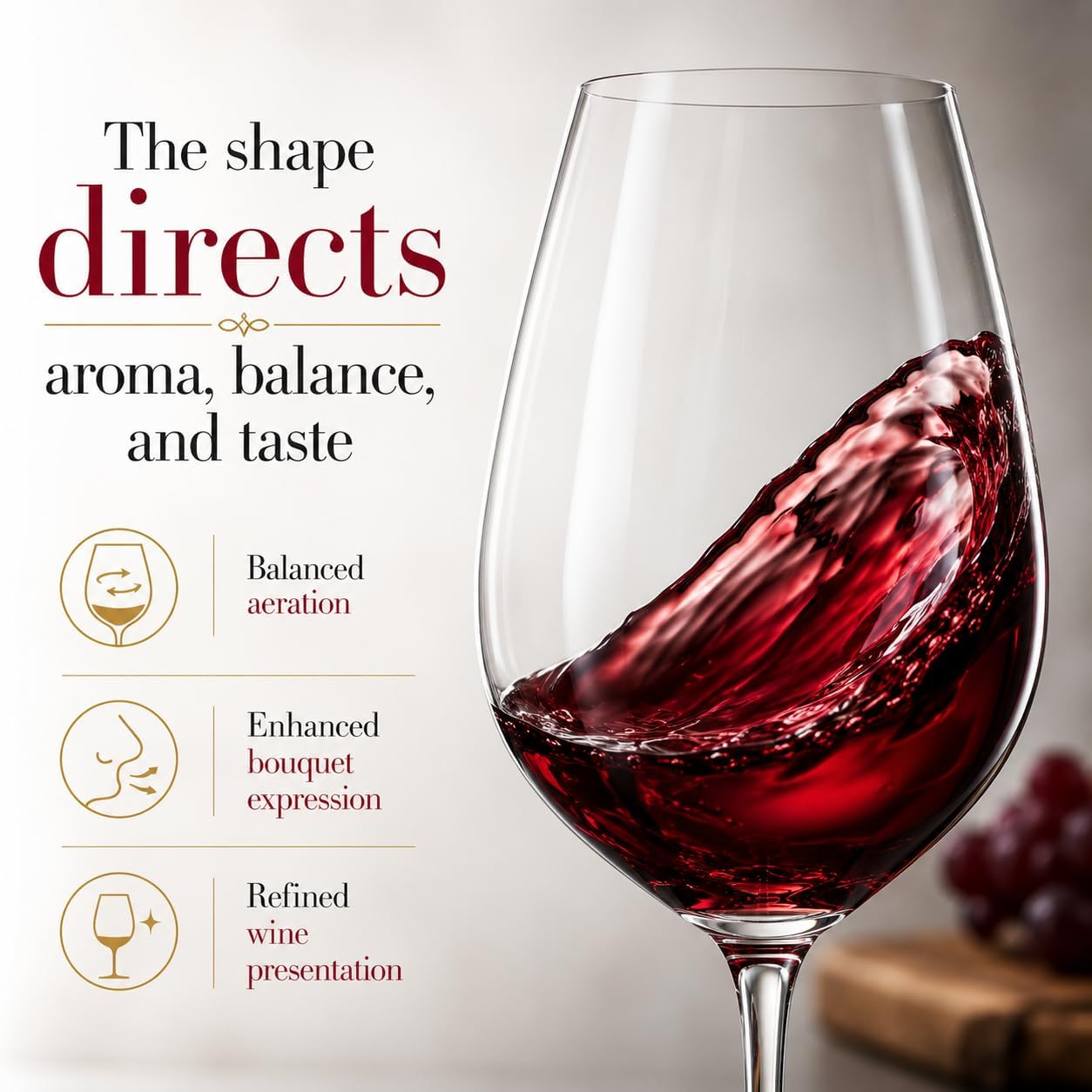 Spiegelau Salute Stemmed Red Wine Glasses, Lead-Free Crystal Wine Glasses for Pinot Noir, Cabernet, Wedding, Anniversary, Housewarming, Birthday Gifts, Elegant Glassware, Home Bar, 19.4 oz, Set of 4