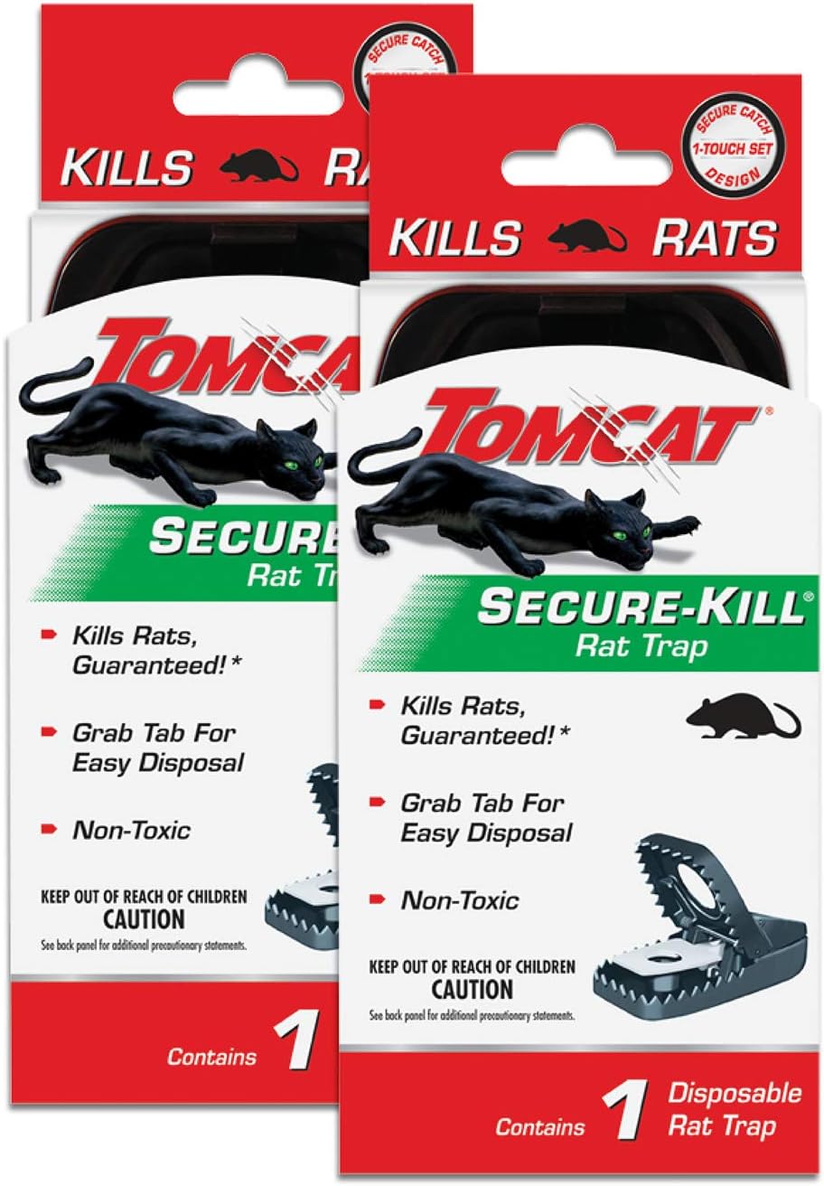 Tomcat Tunnel Trapping System | Rat & Mice Traps - 1 Tunnel Station and 2 Reusable Snap Traps