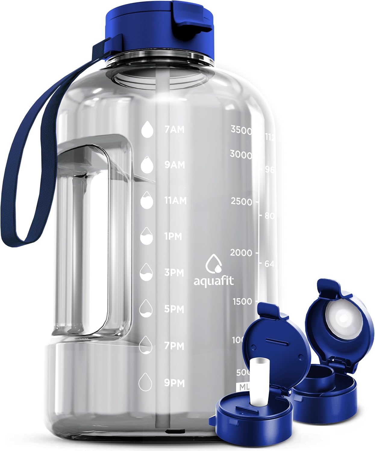 AQUAFIT 1 Gallon Water Bottle with Time Marker