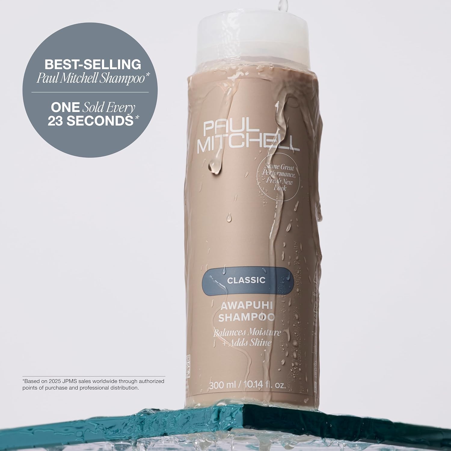 Paul Mitchell Awapuhi Shampoo, Balances Moisture + Adds Shine, For All Hair Types, Especially Fine + Static-Prone Hair