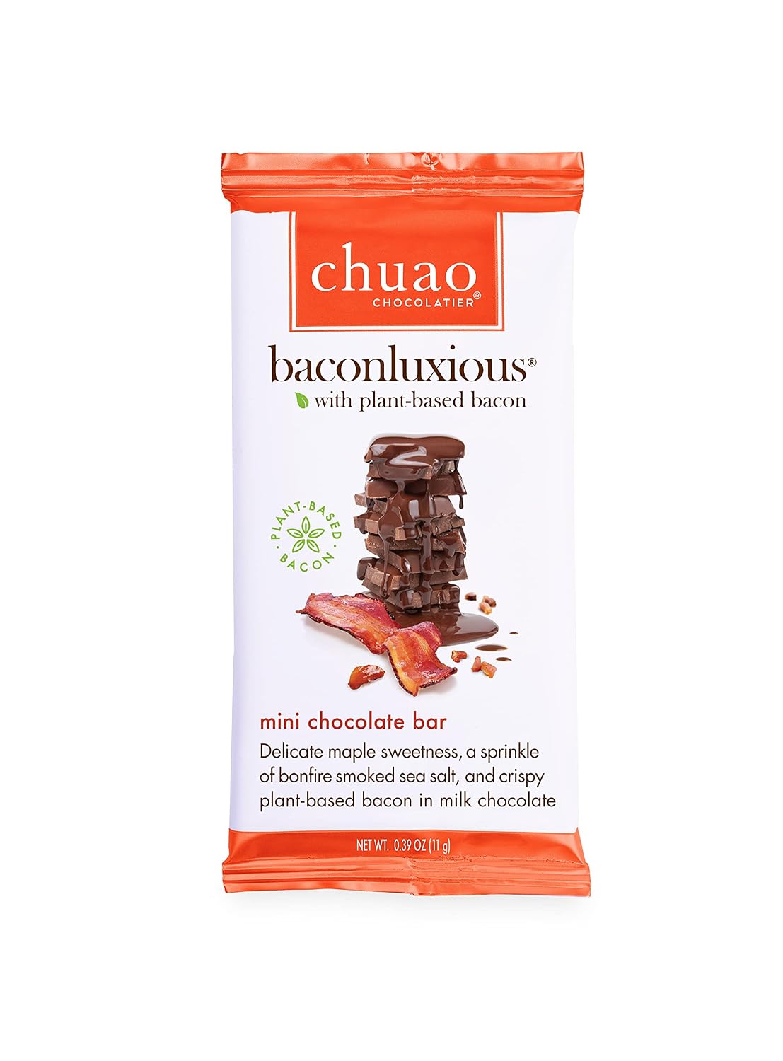 Chuao Chocolatier Salted Chocolate Crunch Dark Chocolate Mini Gourmet Chocolate Bar, 24-Ct. (0.39 oz. each)