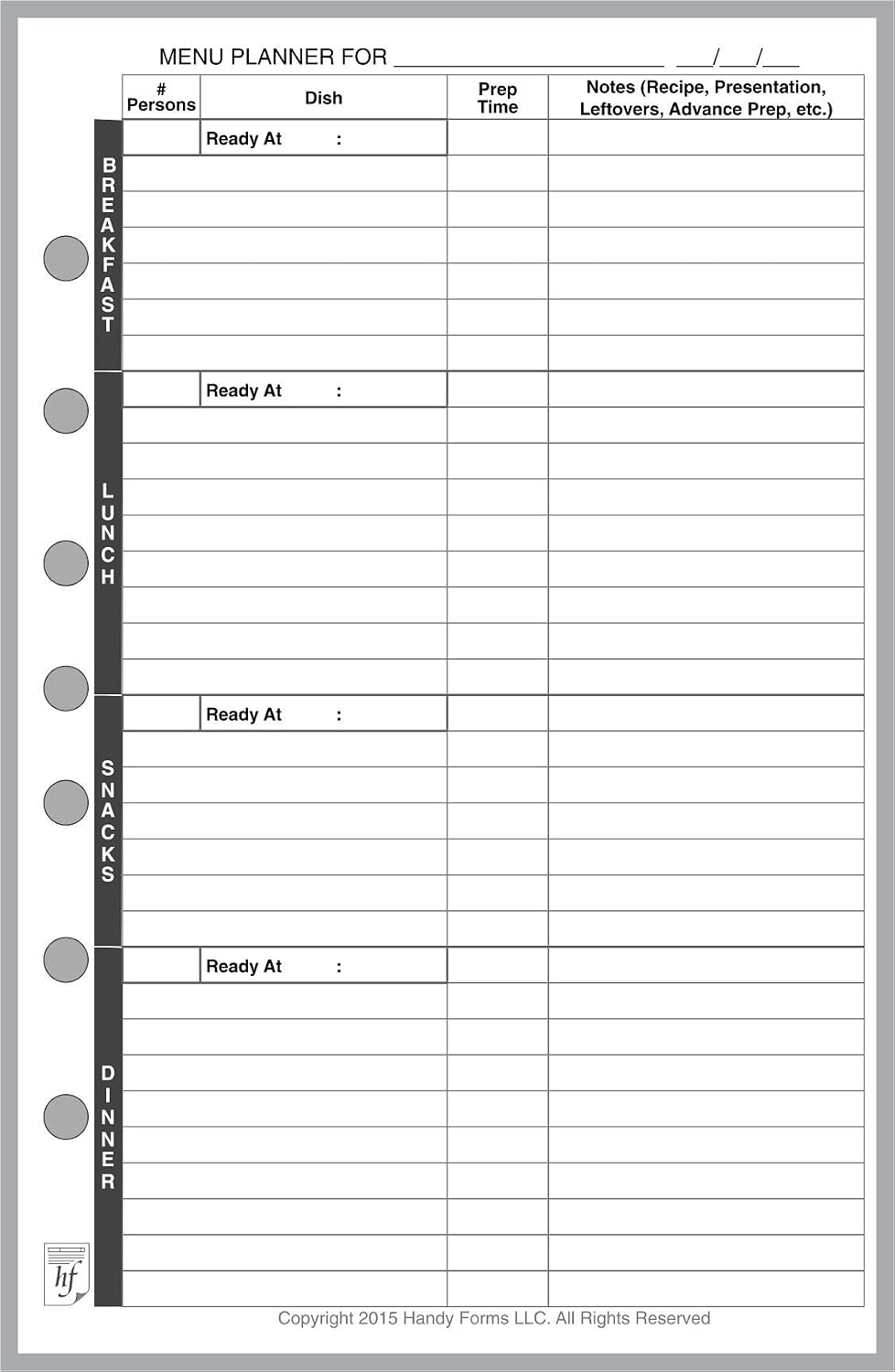 FC Classic Payment/Expense Record & Check Register, 50 Sheets, 5.5" x 8.5" | For 7-Ring FC Notebooks. Record payments, expenses, account balance. Ink-friendly heavyweight paper.