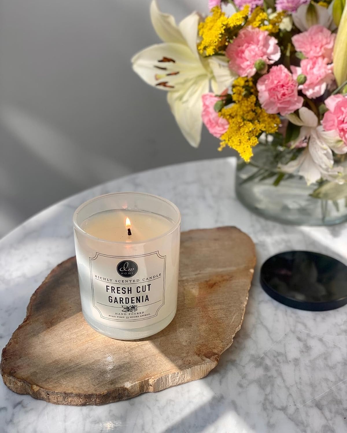 DW Home Relaxing Lavender Scented Candle for Home, 9 oz, 8.8 oz Candle Jar, Up to 33H Burn Time, Luxury Scented Candle for Relaxation, Gifting, Home Décor