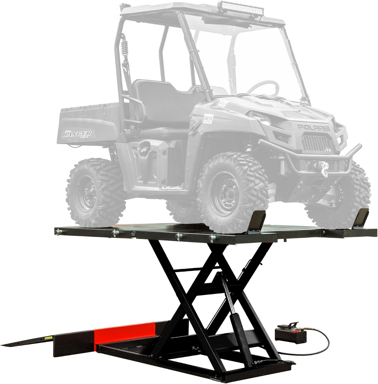 Black Widow 60" W UTV Lift Table, 2,500 lb, Air/Hydraulic, ATV Motorcycle