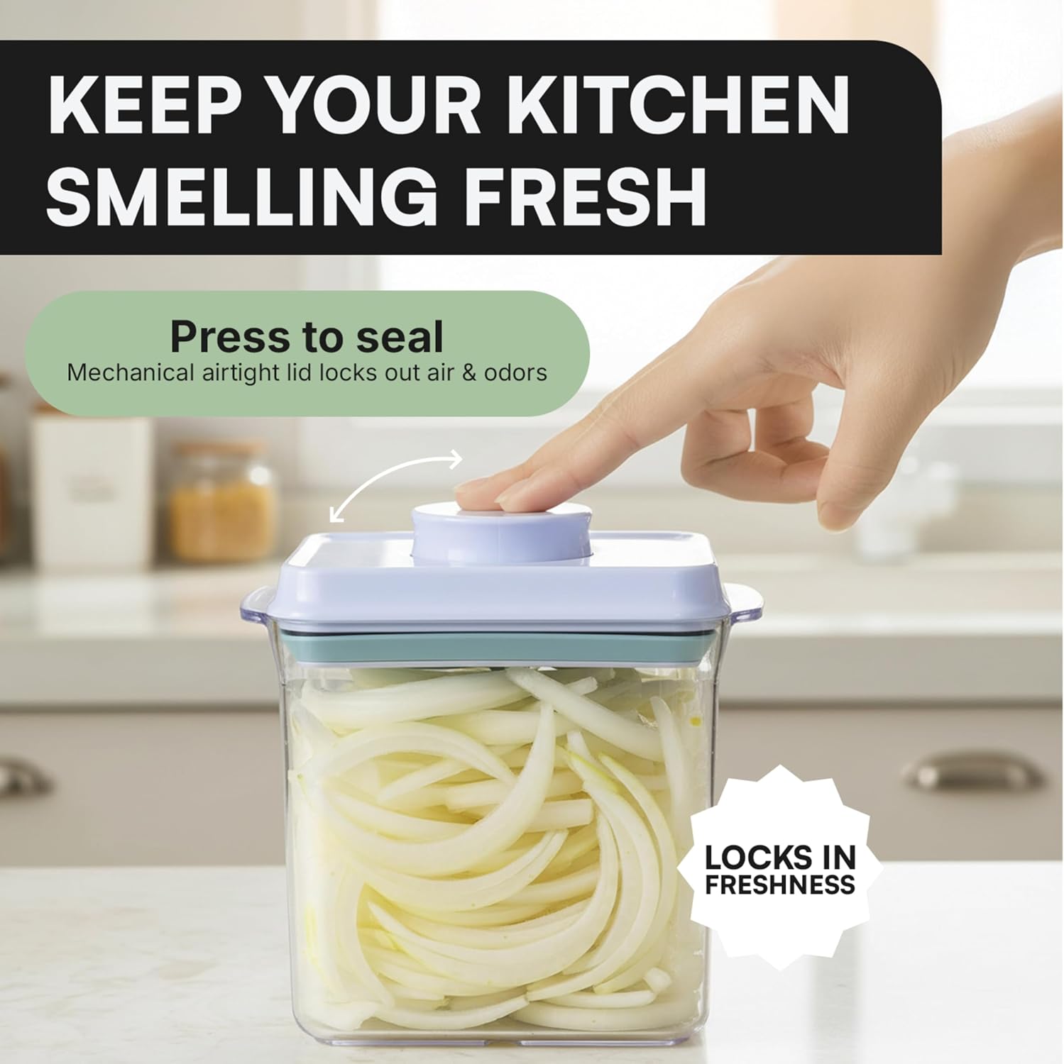 Bop Top Airtight Food Storage Containers | Pop-Top Lid | 16.5 Cups / 135 Oz