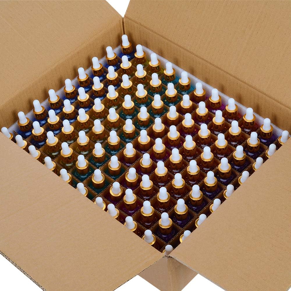 PrettyCare Glass Eye Dropper Bottles 99 Pack