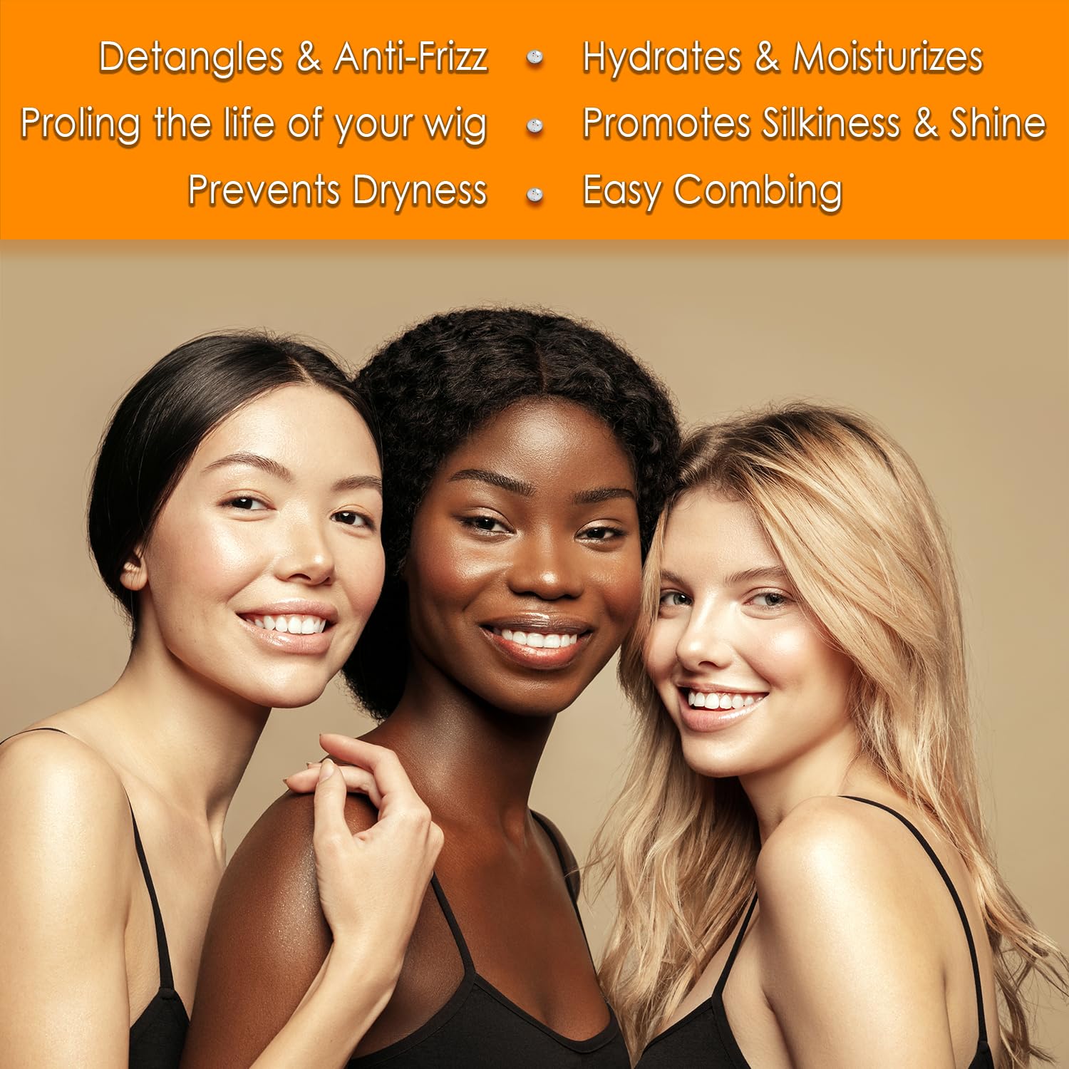 Awesome Human Hair Wig Leave in Conditioner Spray, pH5, Detangler & Easy Combing I Promoting Silkiness
