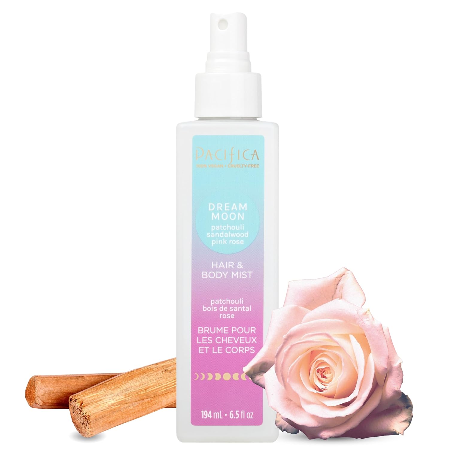 Pacifica Island Vanilla Hair Mist Perfume and Full Body Spray for Women - Fragrance Spray for A Mood-Lifting Experience, Paraben-Free, Clean Beauty No Alcohol, Vegan & Cruelty-Free, 6 oz oz