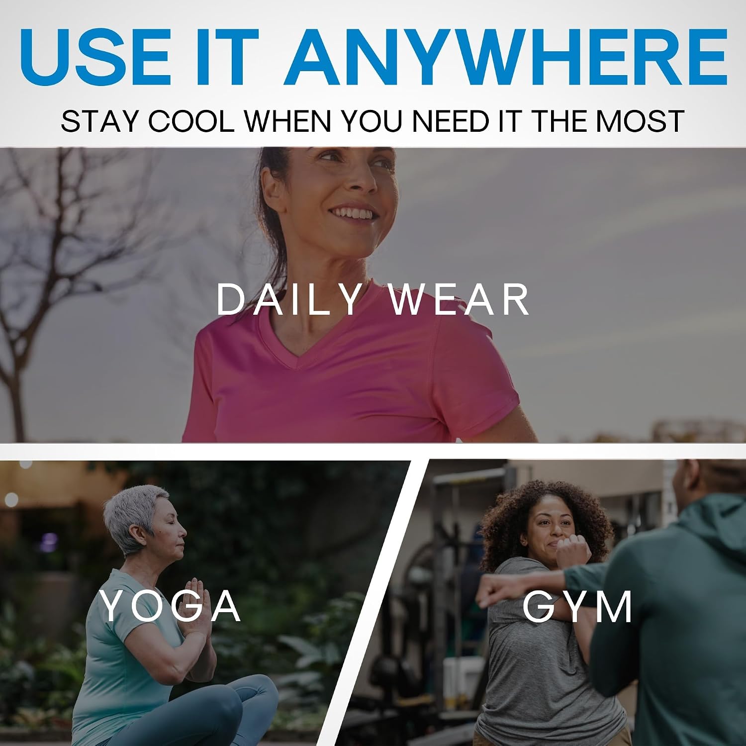 Arctic Cool Women's V-Neck Instant Cooling Moisture Wicking Performance UPF 50+ Short Sleeve Workout Shirt