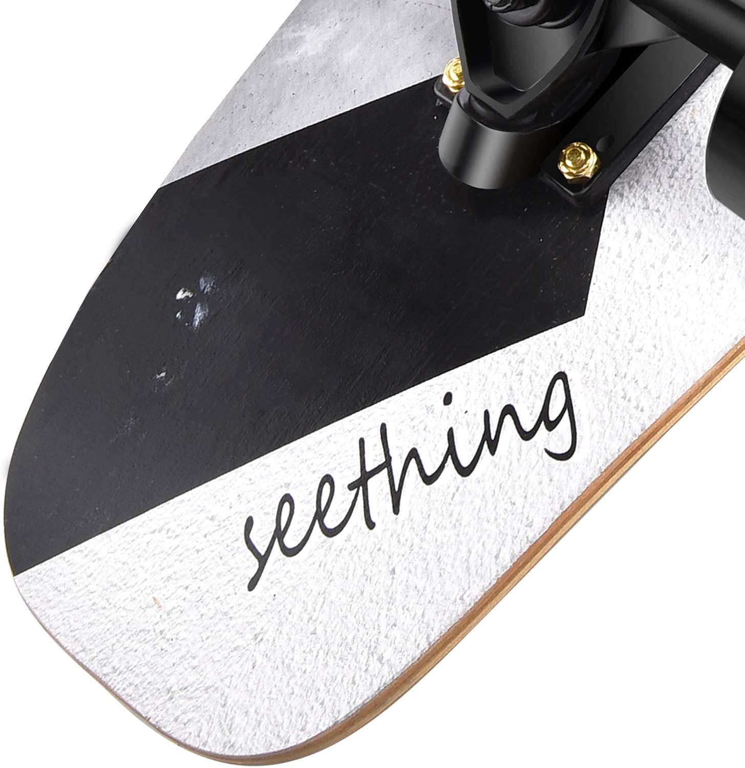 seething 42 Inch Longboard Skateboard Complete Cruiser Pintail, The Original Artisan Maple Skateboard Cruiser Pintail for Cruising, Carving