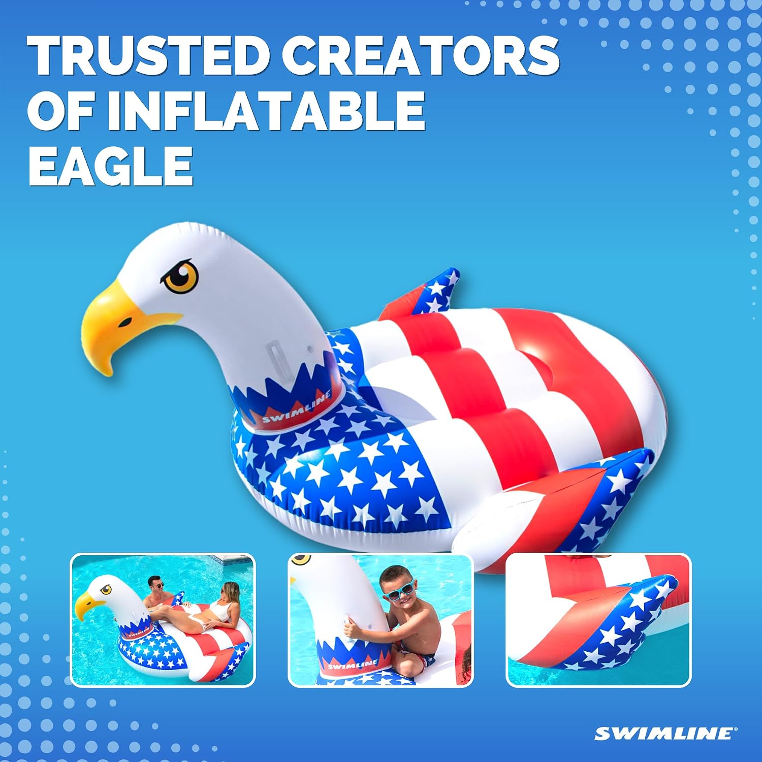 SWIMLINE Original Giant Inflatable Pool Float Floatie Ride-On