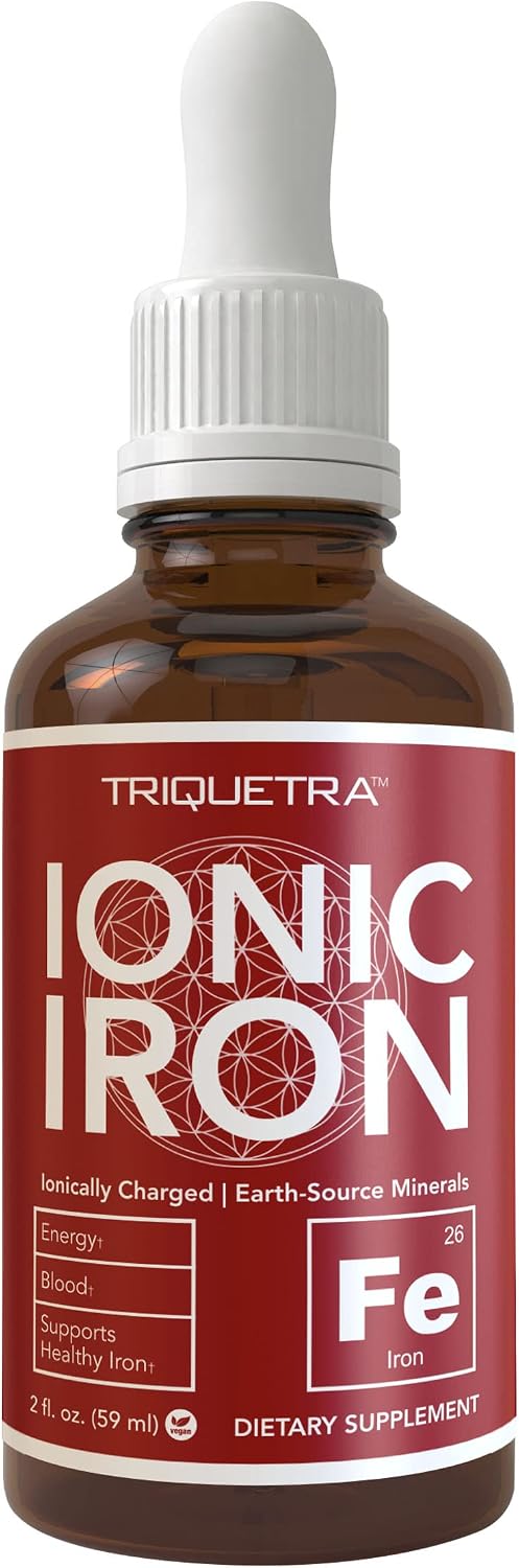 Ionic Liquid Iron Supplement (About 236 Servings) – Ionically Charged, Earth-Sourced Mineral Formula, Small 5-Drop Servings for Easy Use