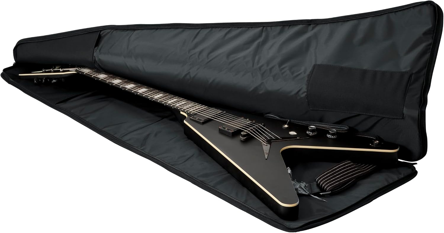 Gator Cases Foam Padded Guitar Gig Bag for Extreme Style Guitar Bodies, Fits Flying V, Explorer, Warlock, and More, up to 47.5" in Length (GBE-EXREME)