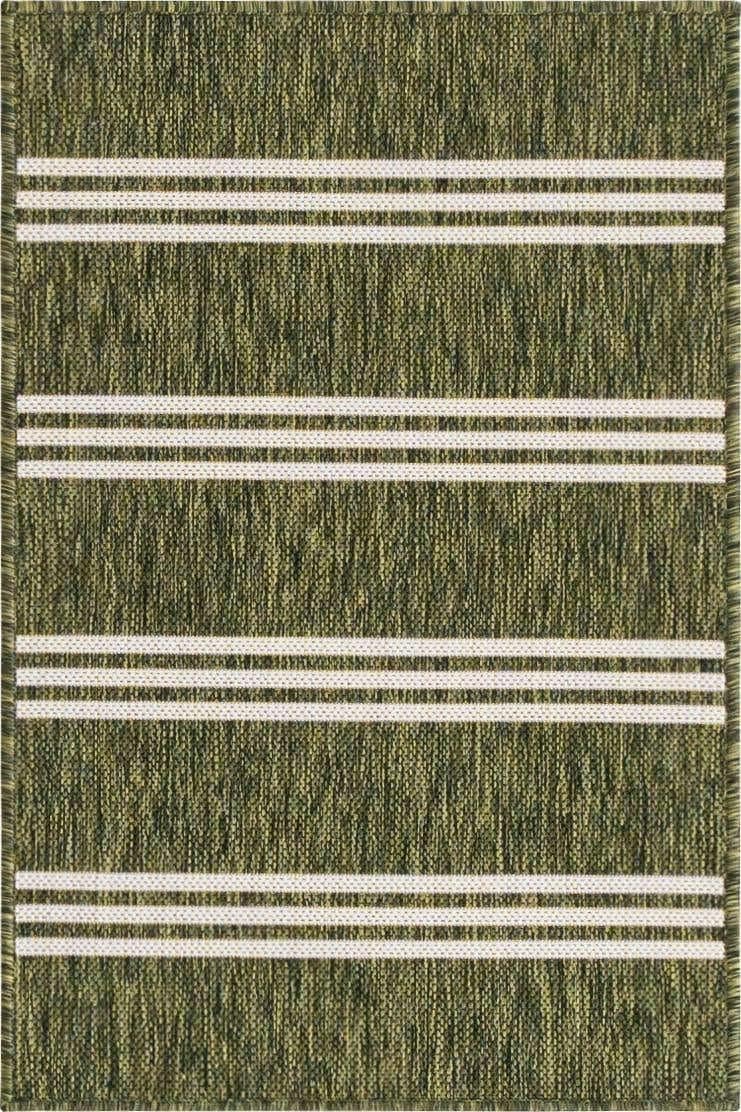 Unique Loom Outdoor Collection Area Rug - Anguilla (9' x 12' Rectangle, Blue/ Ivory)