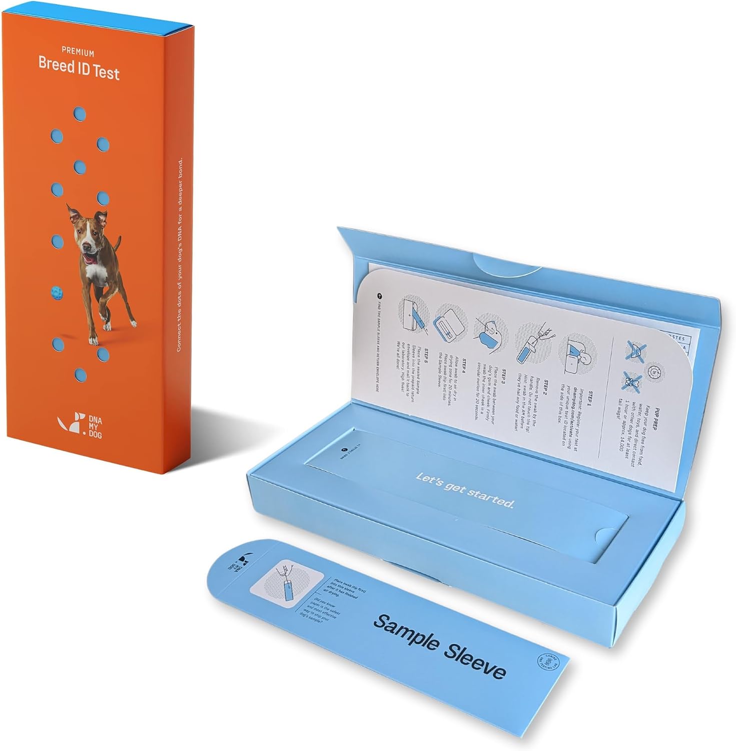 DNA My Dog Premium Dog DNA Test – Identify 350+ Breeds | Genetic Health & Trait Screening | Wolf DNA & Genetic Age | Easy At-Home Cheek Swab