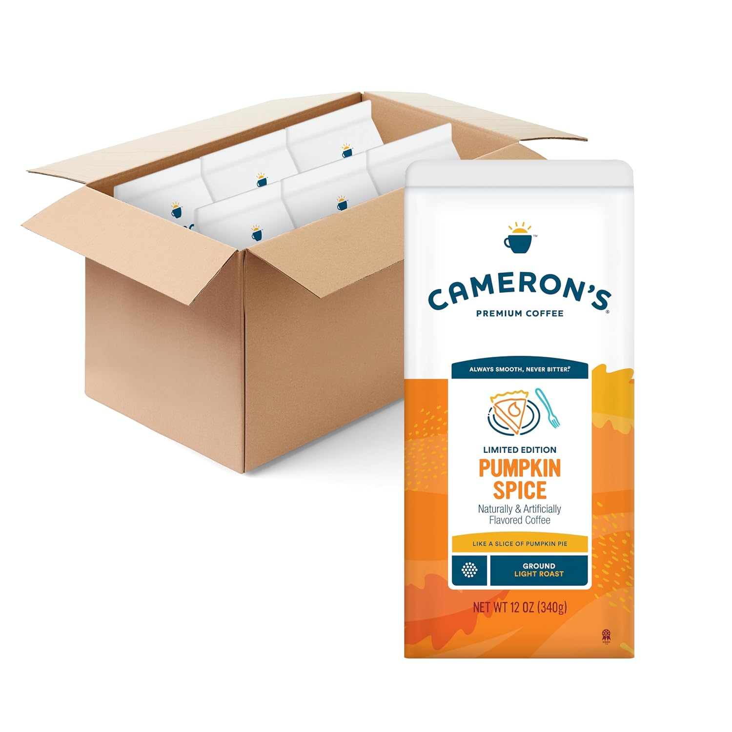 Cameron's Coffee Roasted Ground Coffee Bag, Flavored, Vanilla Hazelnut, 32 Ounce