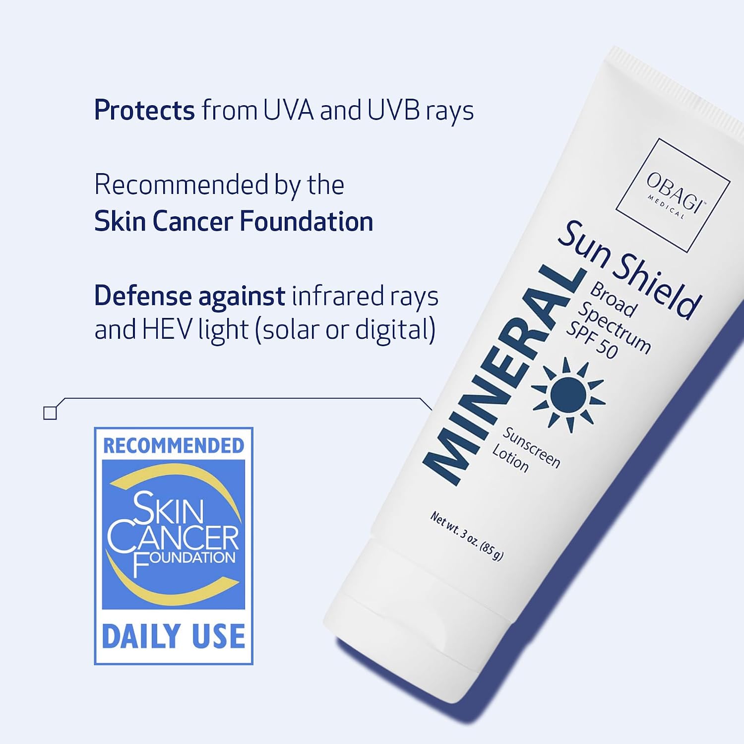 Obagi Sun Shield Hypoallergenic Mineral Sunscreen – 3 oz
