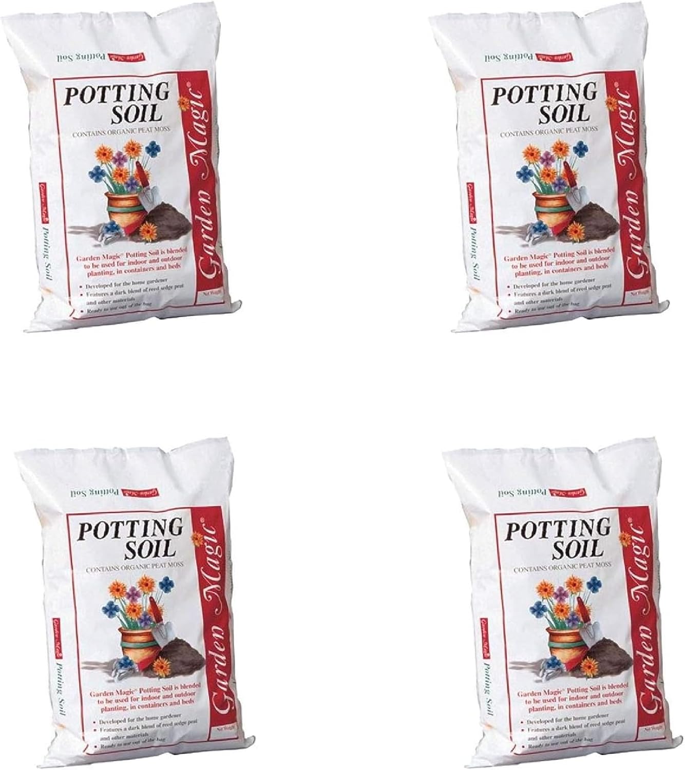 Michigan Peat 20 Pound Bag of Garden Magic General Purpose Moisture Retaining Potting Soil Mix for Indoor and Outdoor Planting