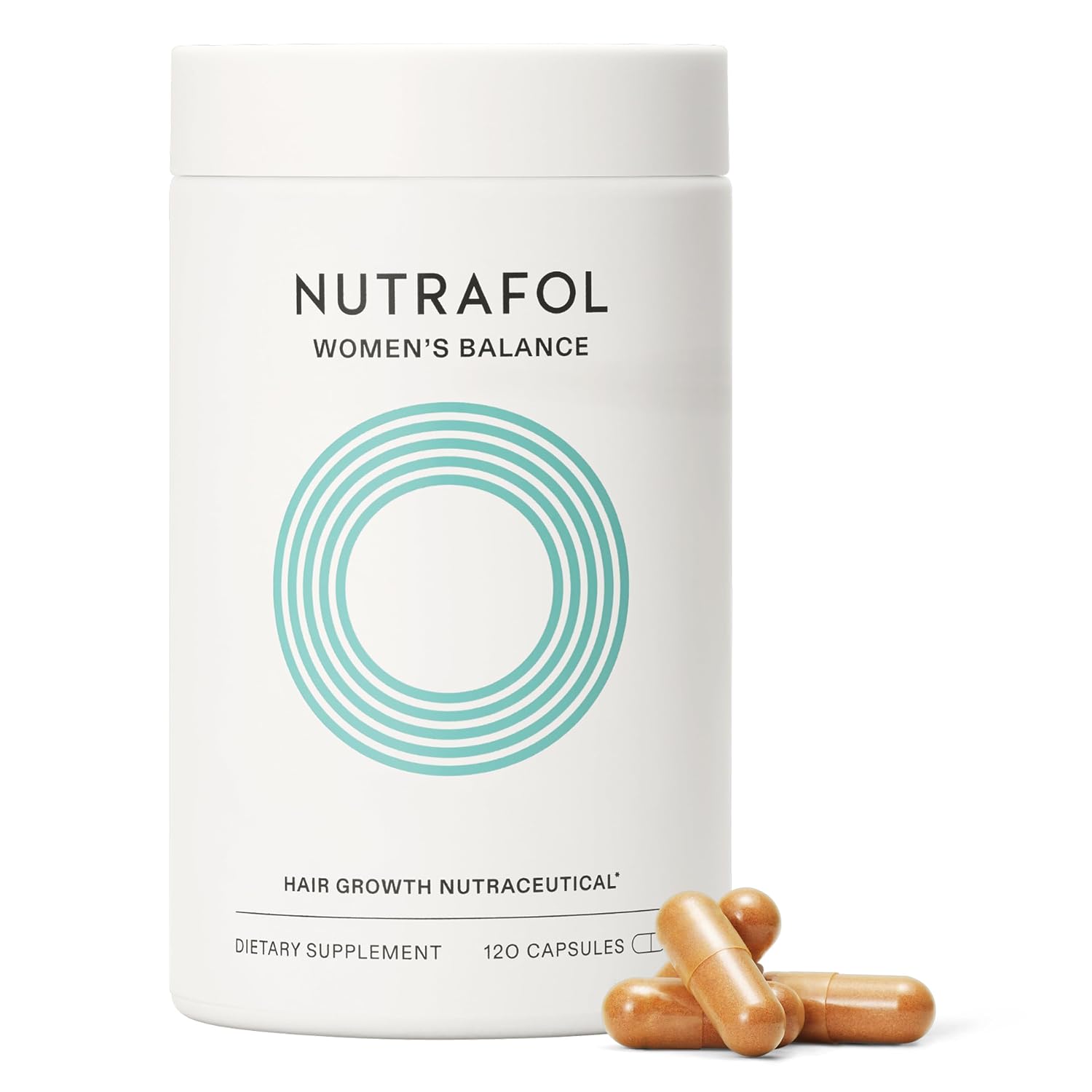 Nutrafol Women's Balance Hair Growth Supplements, Age 45+, 1-Month Bottle | #1 Dermatologist-Recommended Hair Growth Supplement Brand