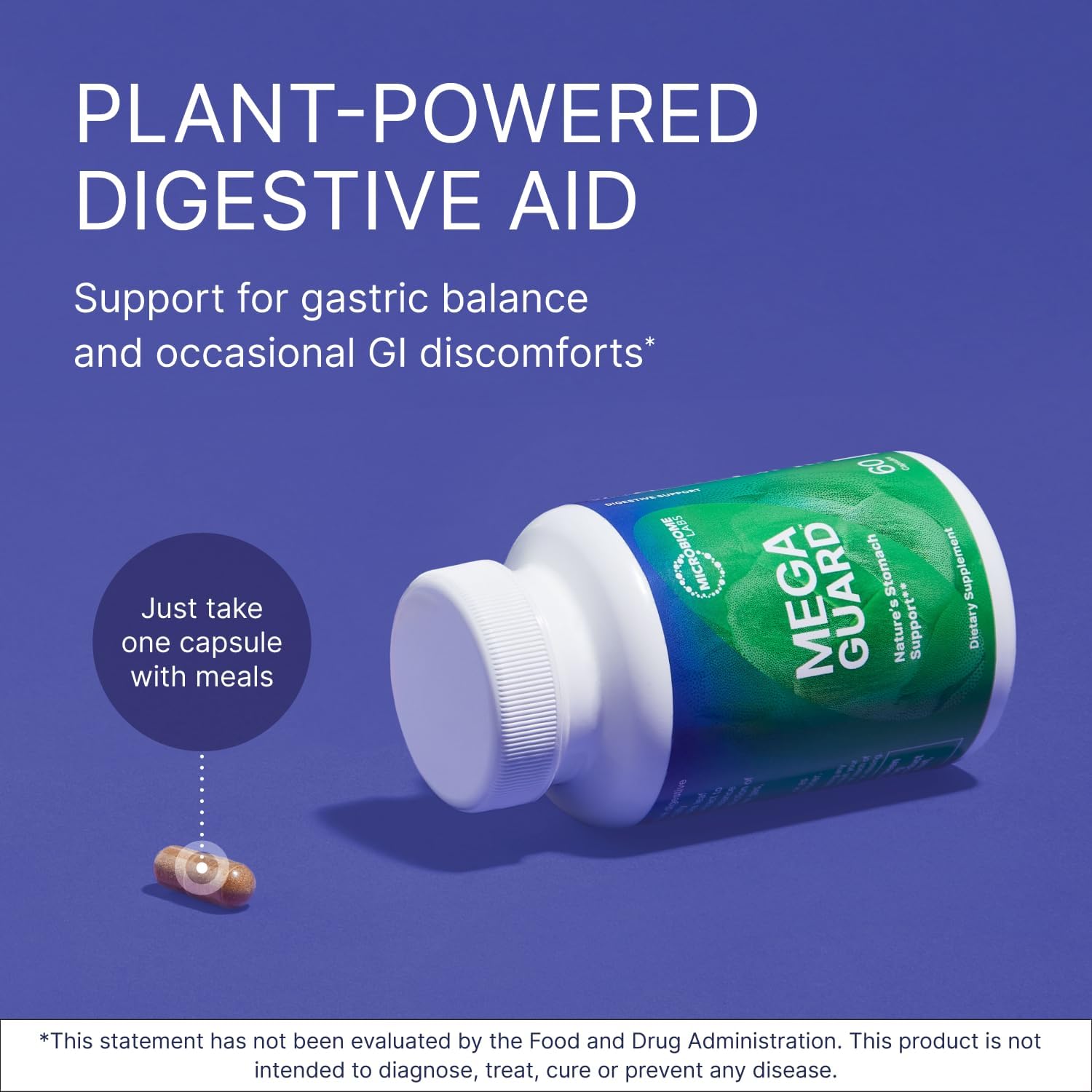 Microbiome Labs MegaGuard Gut Health Supplements - Ginger Root