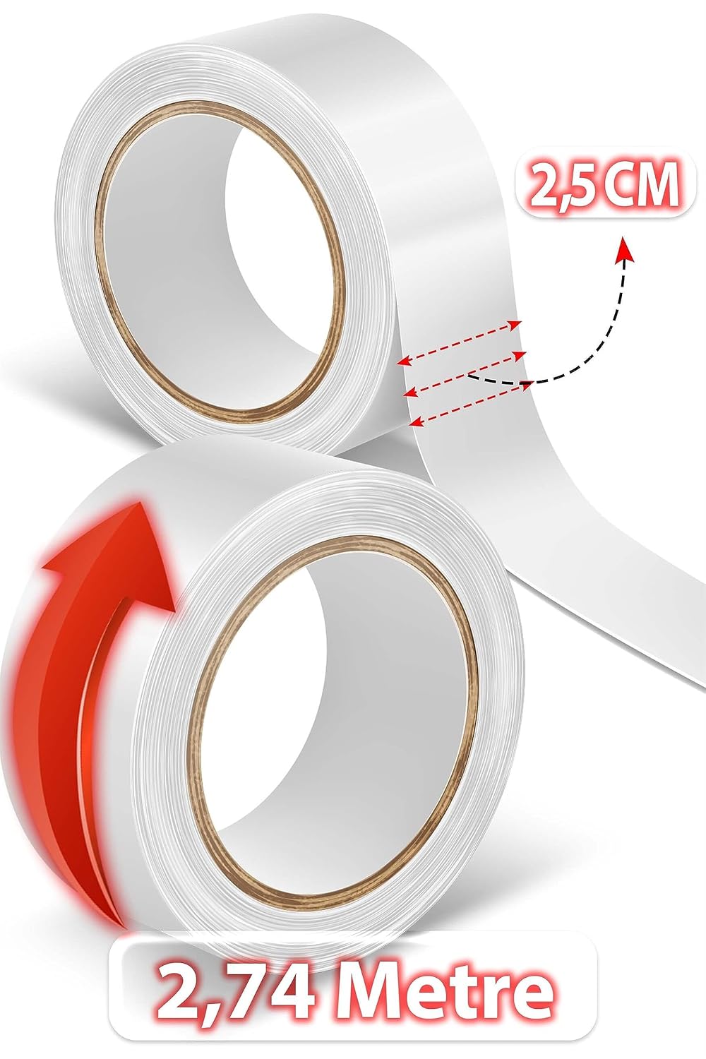 Walker Signature Tape 1.0" wide X 3 yard roll,Clear