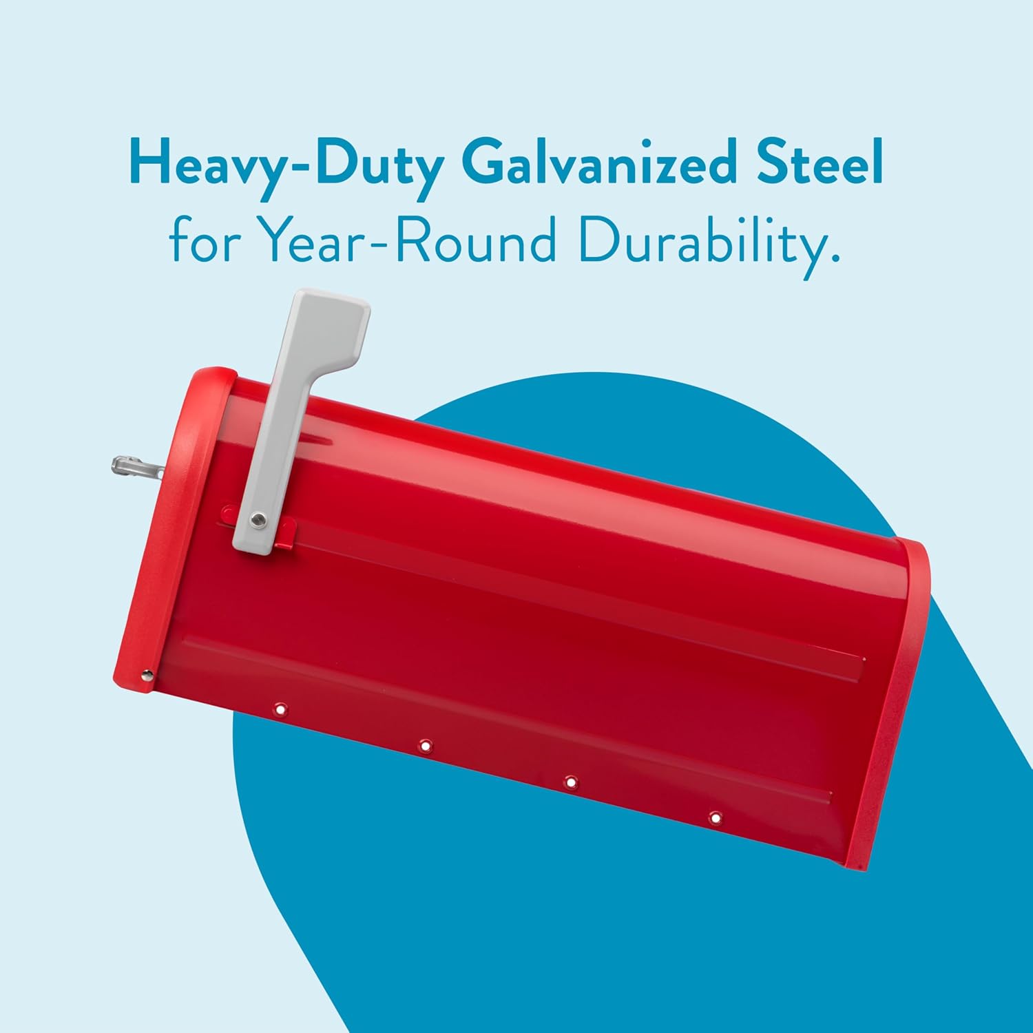 Architectural Mailboxes Chadwick Galvanized Steel Post Mount Mailbox, 8950B-10, Black, Medium Capacity | Galvanized steel build for outside with weather-resistant build and rust-resistant powder-coat finish. USPS approved.