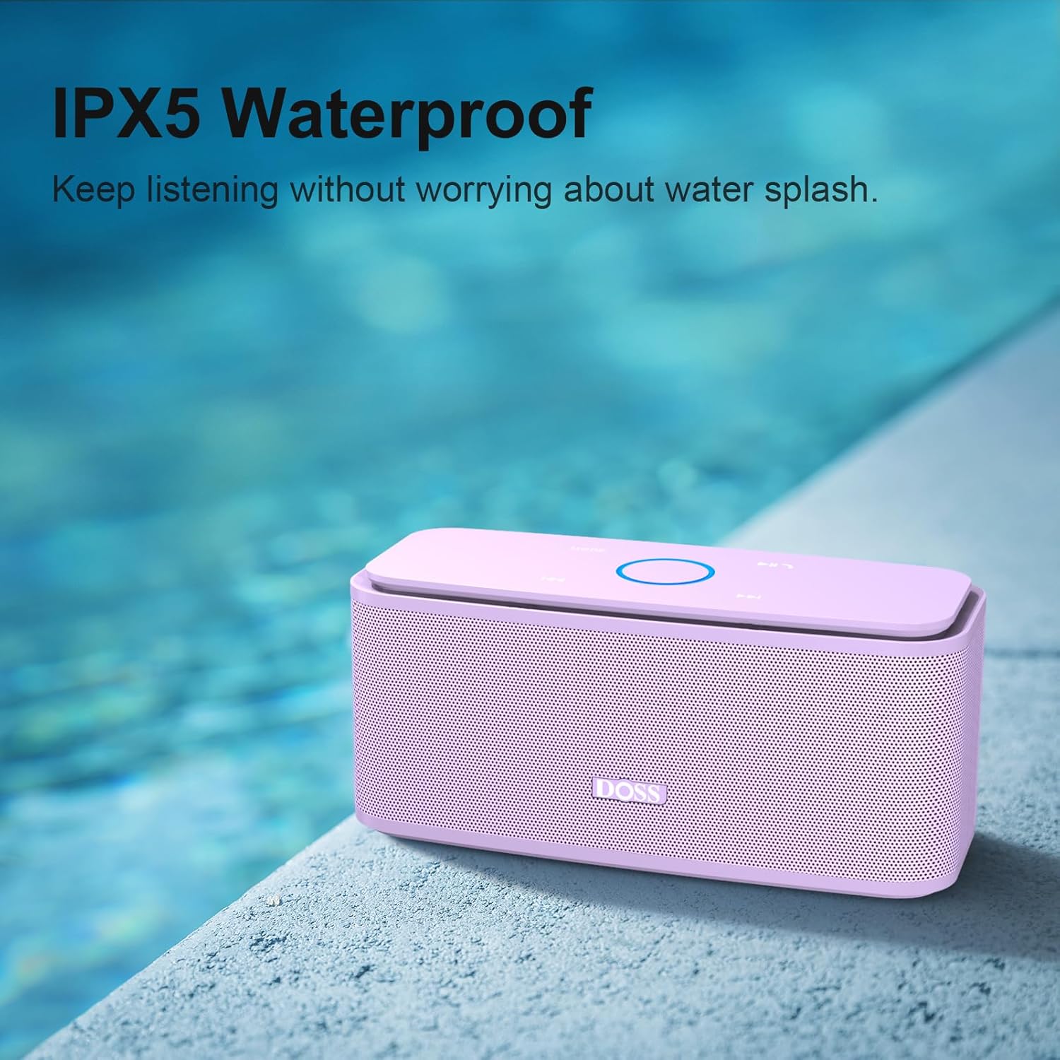 DOSS SoundBox Touch Wireless Bluetooth Speaker-12W HD Sound with Rich Bass