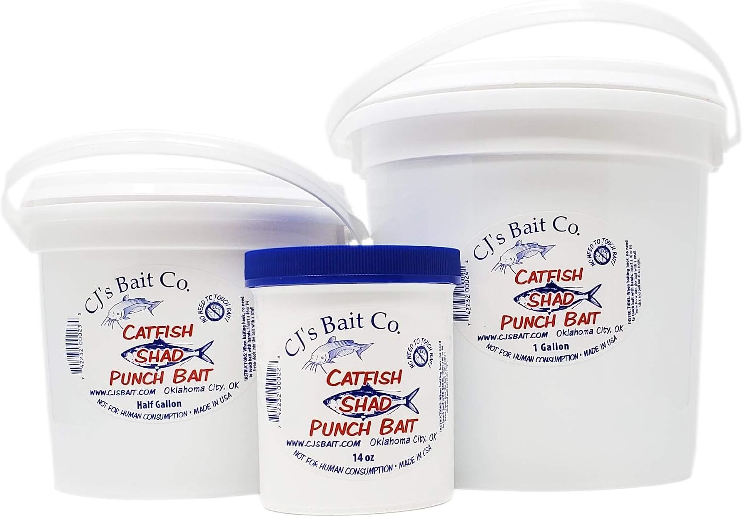 CJ's Catfish Shad Punch Bait, 1/2 Gallon